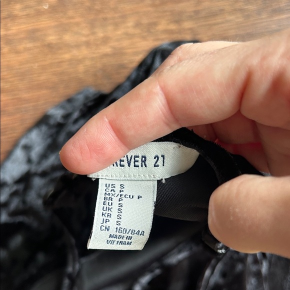 Forever 21 Black Velvet Bodysuit | Black Velvet Onesie | Black Velvet | - Picture 6 of 8